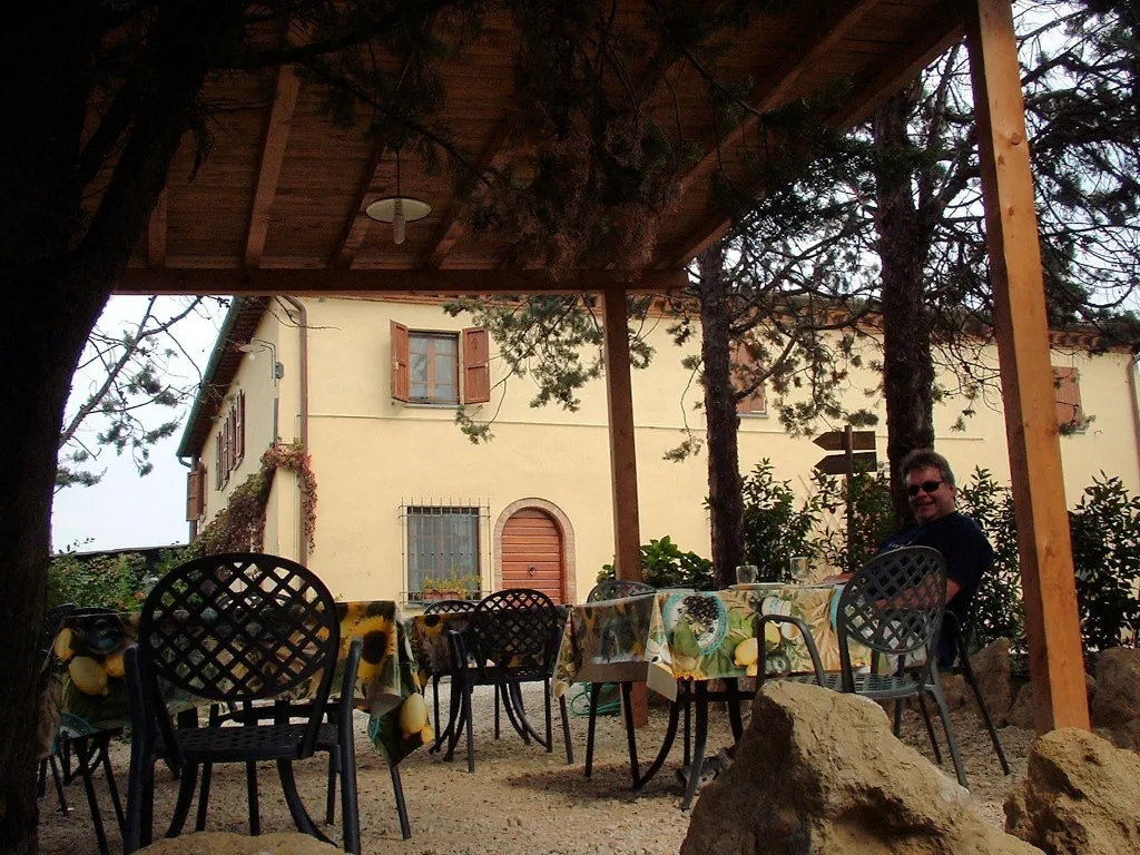 Pete relaxing at lunchtime